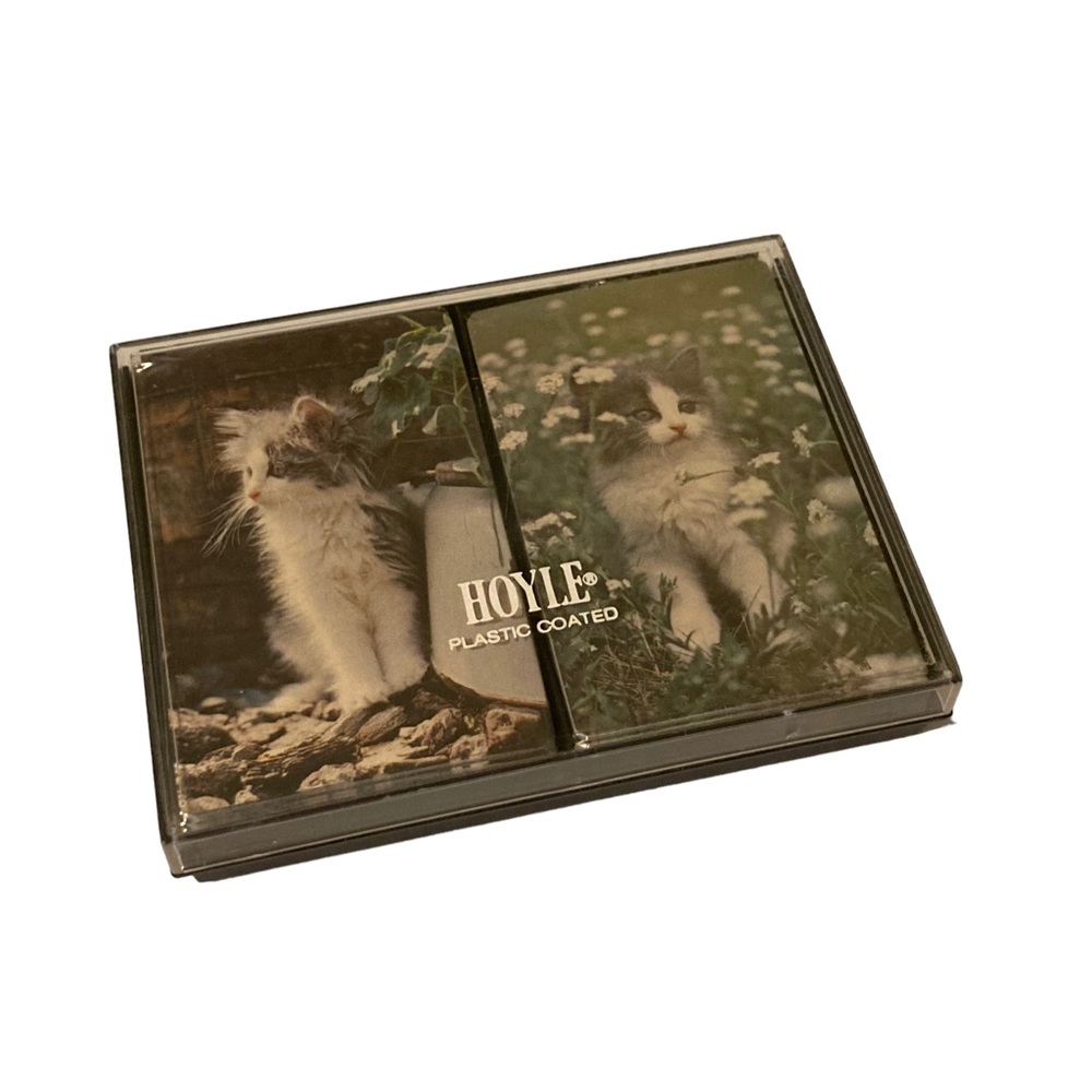 VTG Kitten Playing Card Set Hoyle Cats (2) Deck NIB